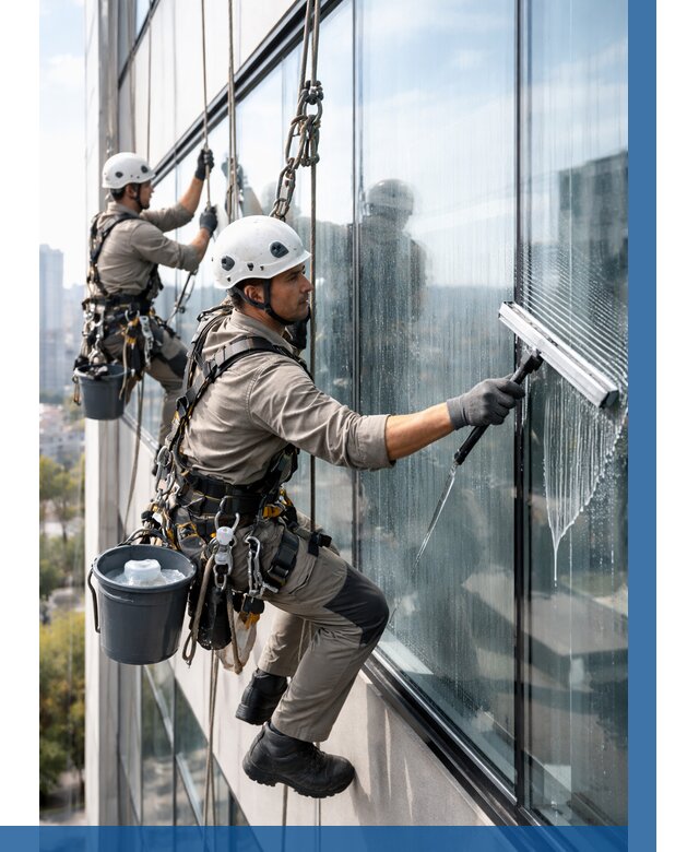 Мойка окон альпинистами в Йошкаре-Ола от 4602 р. | ВЫСОТНИК-Шкр