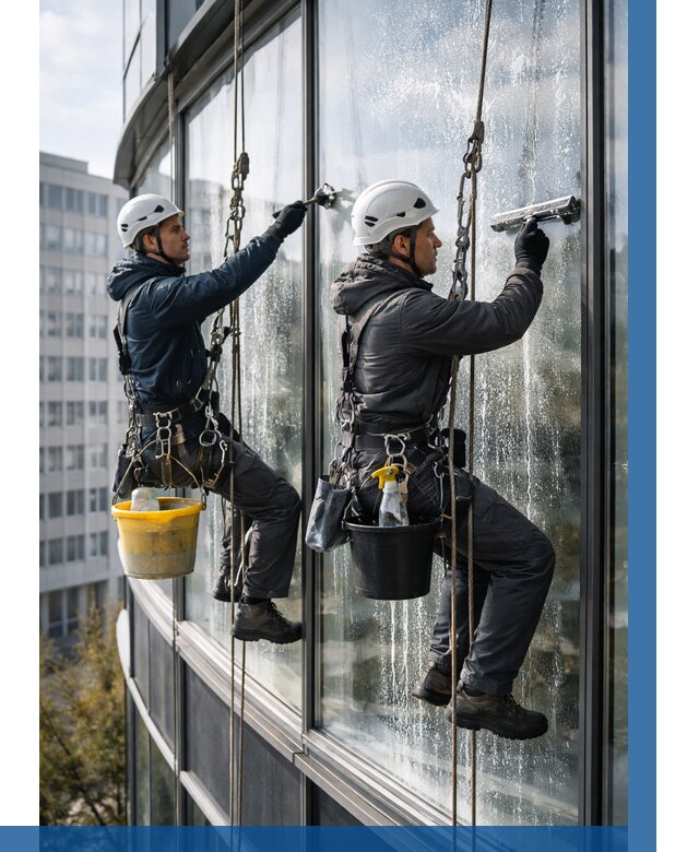 Мойка панорамных окон в Йошкаре-Ола от 358 р. заказать у ВЫСОТНИК-Шкр