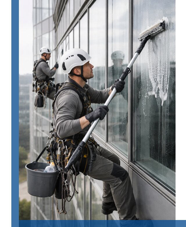 Высотная мойка сплошного остекления с выездом в Йошкаре-Ола