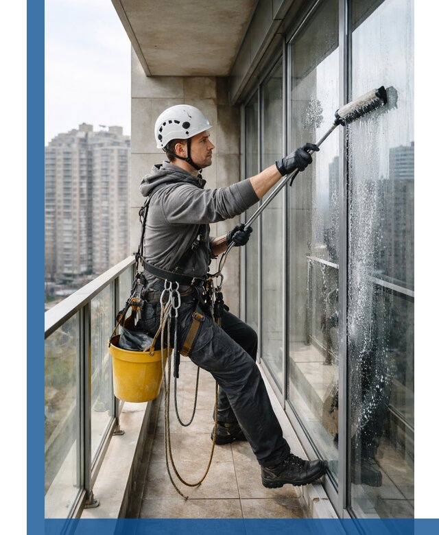 Профессиональная мойка балконного остекления в Йошкаре-Ола