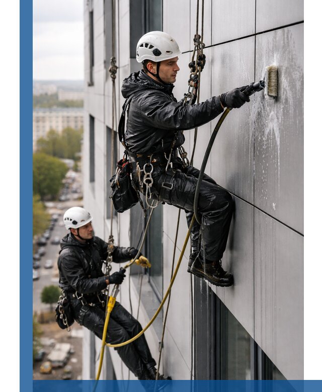 Профессиональная мойка фасада из композита в Йошкаре-Ола