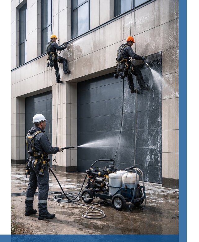 Послестроительная мойка фасада в Йошкаре-Ола от 307 р. | ВЫСОТНИК-Шкр