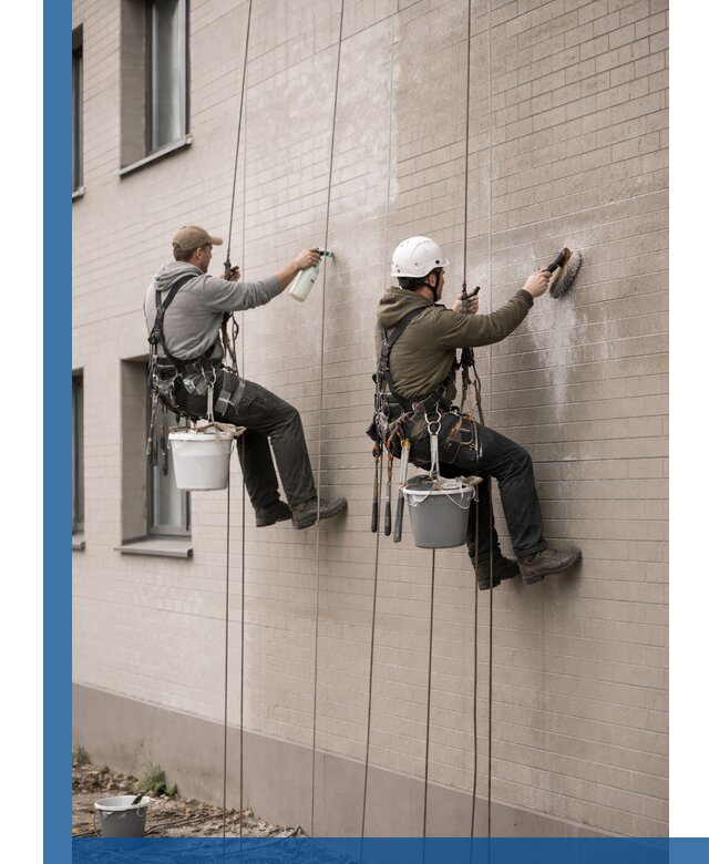 Удаление высолов с фасада зданий в Йошкаре-Ола без повреждений и следов