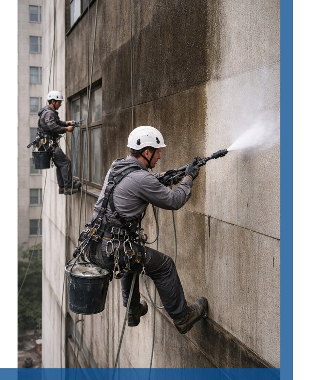 Очистка фасада от копоти в Йошкаре-Ола от 256 р. | ВЫСОТНИК-Шкр