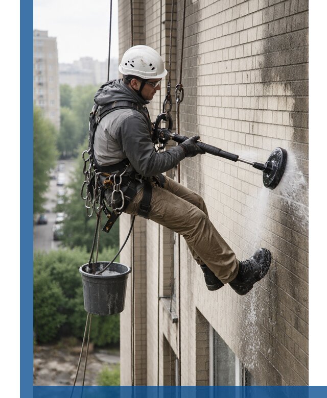 Очистка фасада от копоти в Йошкаре-Ола профессионально и безопасно