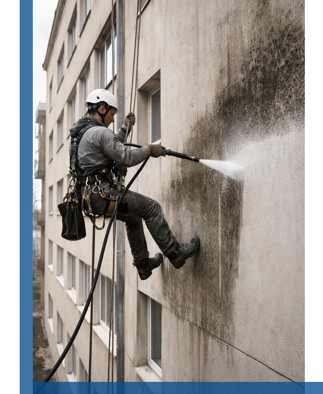 Профессиональная очистка фасадов от плесени в Йошкаре-Ола