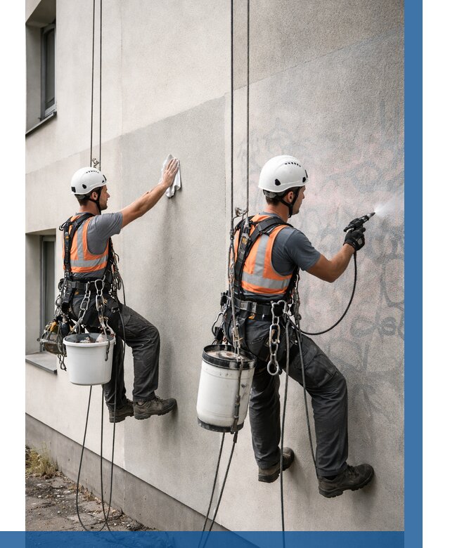 Антиграффити покрытие фасада в Йошкаре-Ола от 614 р. | ВЫСОТНИК-Шкр