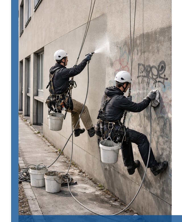 Антиграффити покрытие фасада с защитой от надписей в Йошкаре-Ола