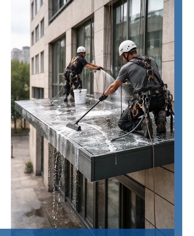 Мойка козырьков и навесов в Йошкаре-Ола от 3579 р. | ВЫСОТНИК-Шкр