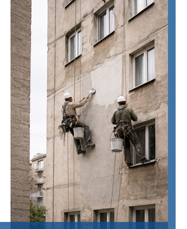 Косметический ремонт фасада в Йошкаре-Ола от 1125 р. | ВЫСОТНИК-Шкр