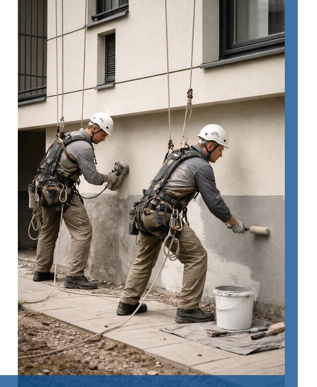 Окраска цоколя здания в Йошкаре-Ола от 460 р. под ключ | ВЫСОТНИК-Шкр