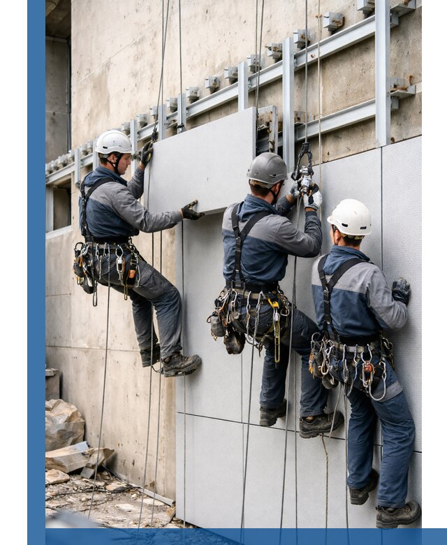 Монтаж вентилируемого фасада в Йошкаре-Ола под ключ с гарантией качества