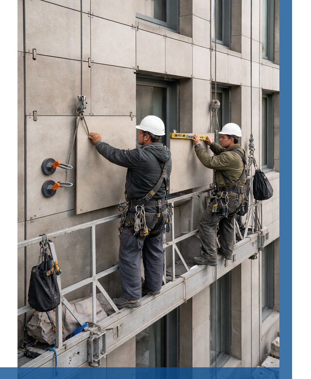 Монтаж керамогранита на фасад в Йошкаре-Ола от 2557 р. | ВЫСОТНИК-Шкр