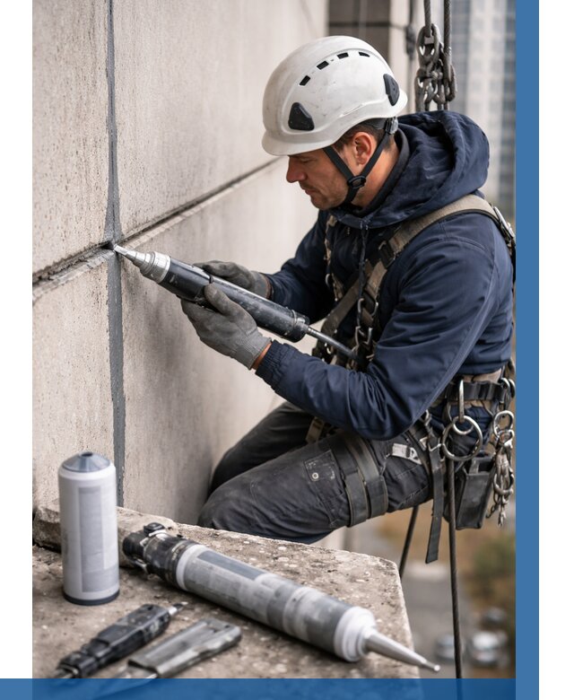 Вторичная герметизация швов в Йошкаре-Ола от 460 р. | ВЫСОТНИК-Шкр