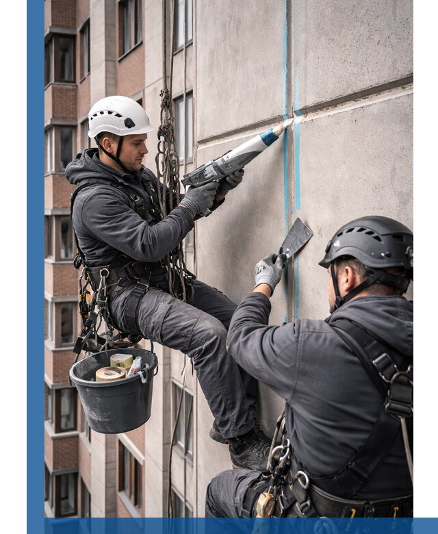Вторичная герметизация швов фасада и кровли в Йошкаре-Ола