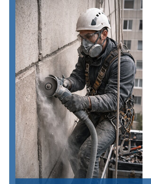 Штробление межпанельных швов в Йошкаре-Ола качественно и быстро