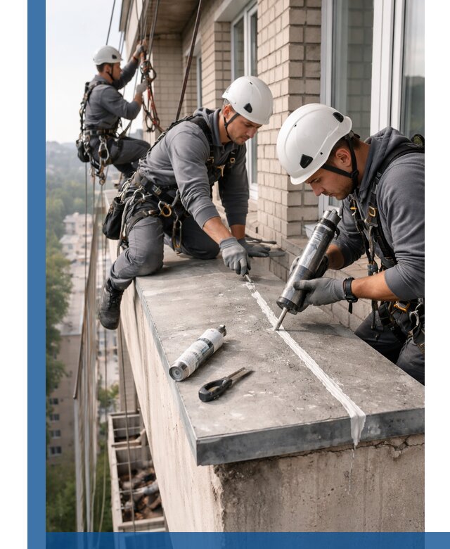 Герметизация балконного козырька в Йошкаре-Ола профессионально