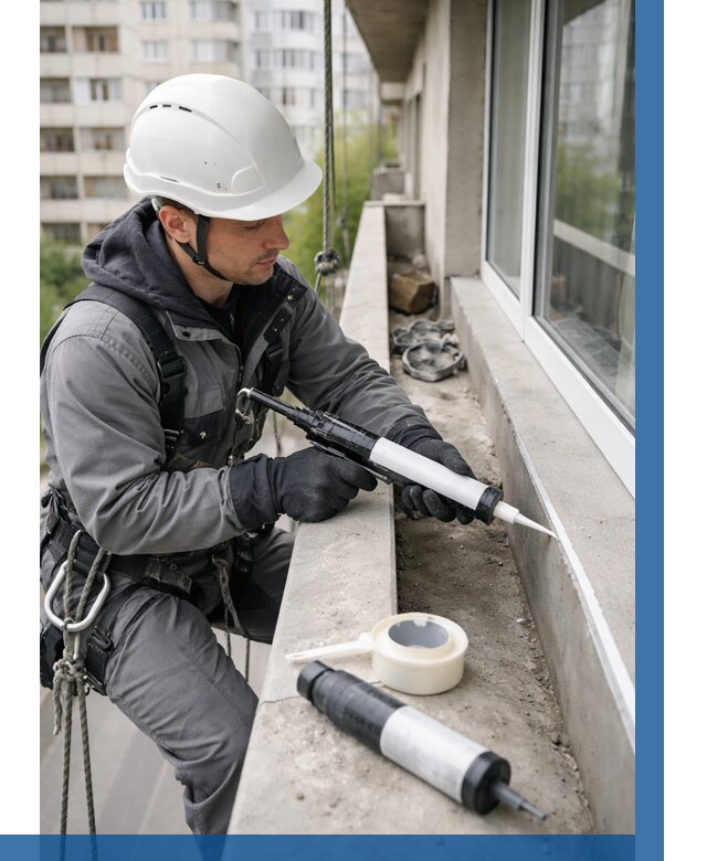 Герметизация швов лоджии в Йошкаре-Ола от 4602 р. | ВЫСОТНИК-Шкр