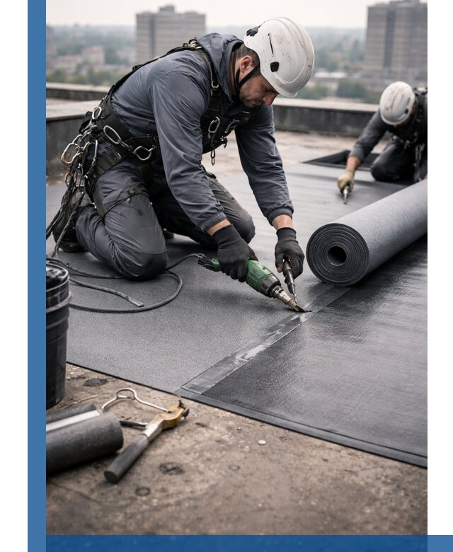 Ремонт мягкой кровли в Йошкаре-Ола с выездом промальпинистов