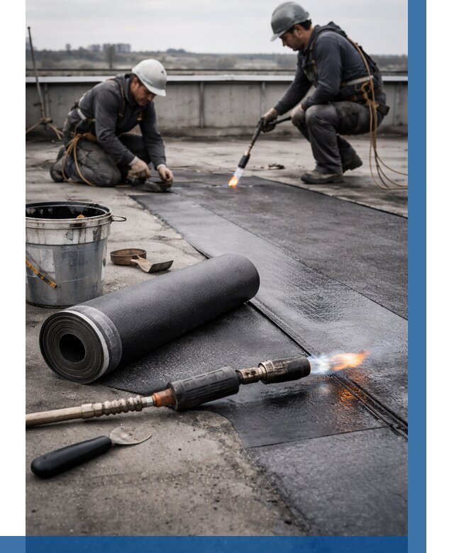 Ремонт рулонной кровли в Йошкаре-Ола от 665 р. | ВЫСОТНИК-Шкр