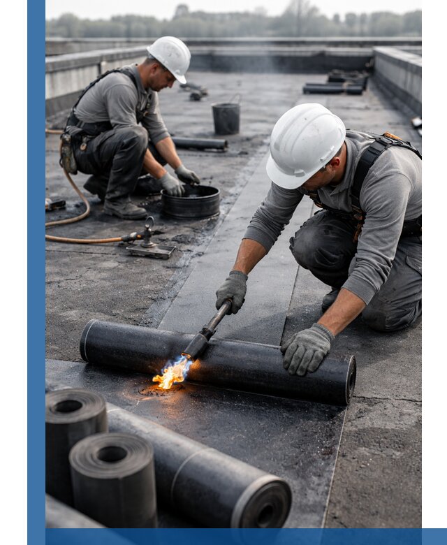 Ремонт рулонной кровли в Йошкаре-Ола герметизация и восстановление