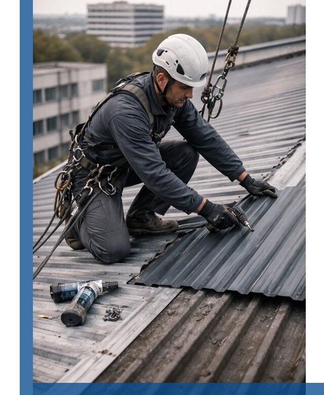 Ремонт профнастила на кровле в Йошкаре-Ола, работы под ключ