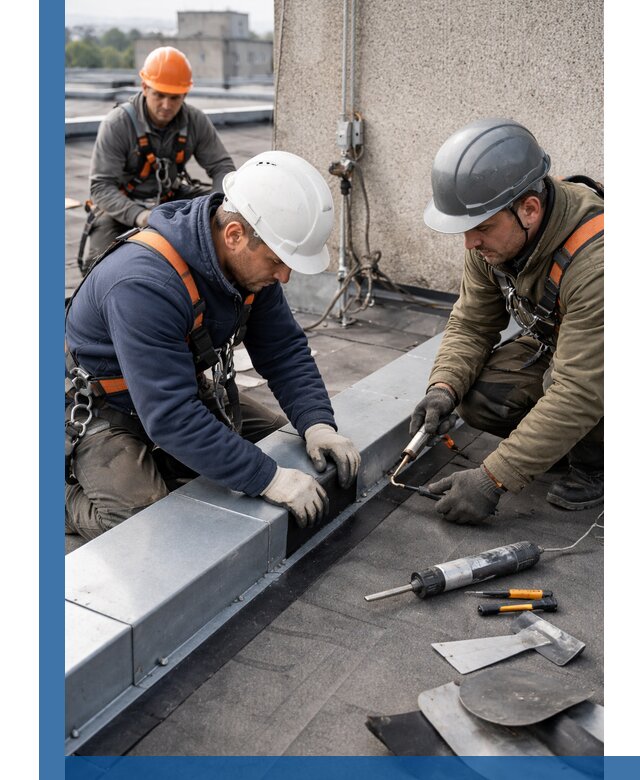 Ремонт кровельных примыканий в Йошкаре-Ола профессионально