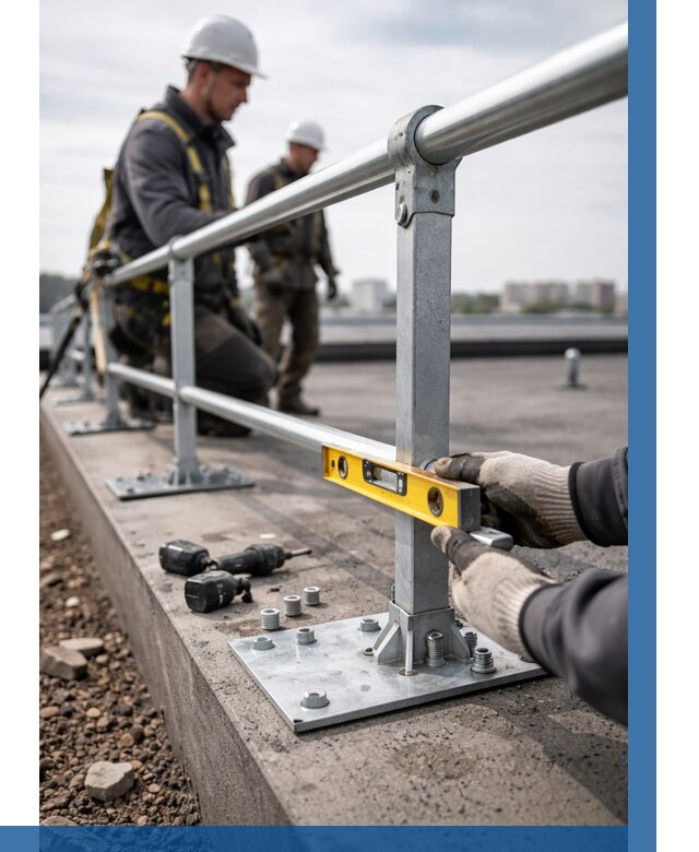 Монтаж кровельного ограждения в Йошкаре-Ола от 1227 р. | ВЫСОТНИК-Шкр