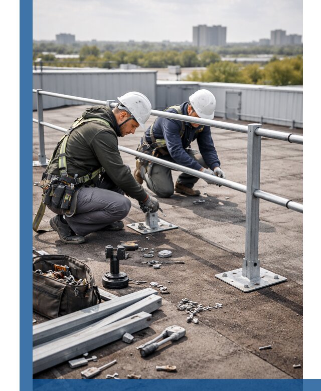 Монтаж кровельного ограждения в Йошкаре-Ола под ключ с гарантией