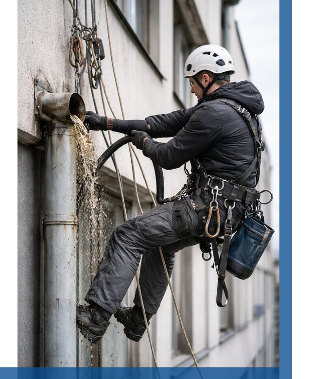 Прочистка водосточных труб в Йошкаре-Ола от 3579 р. | ВЫСОТНИК-Шкр