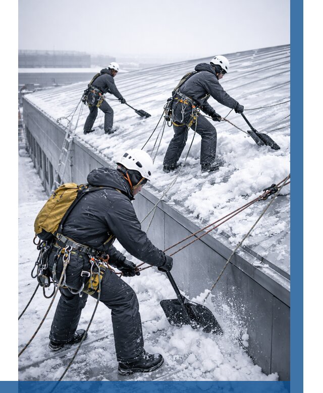 Очистка навесов от снега в Йошкаре-Ола от 4602 р. | ВЫСОТНИК-Шкр