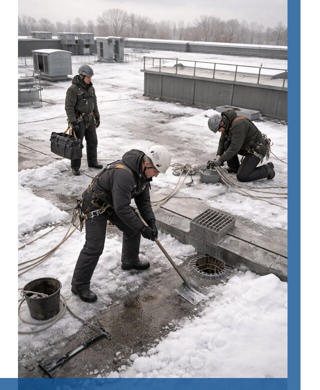 Абонентское обслуживание кровли зимой в Йошкаре-Ола от 8181 р. | ВЫСОТНИК-Шкр