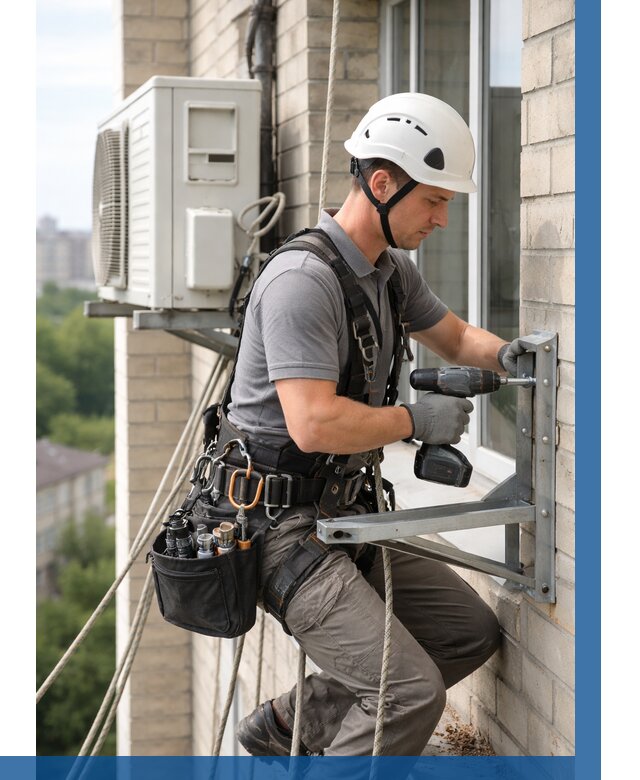 Установка кронштейнов кондиционера в Йошкаре-Ола от 3579 р. | ВЫСОТНИК-Шкр