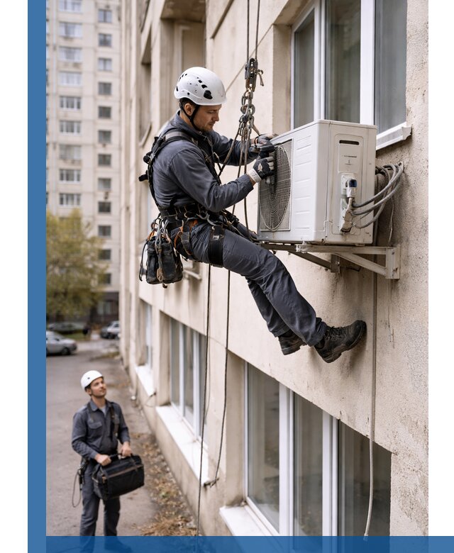 Демонтаж внешнего блока кондиционера в Йошкаре-Ола профессионально