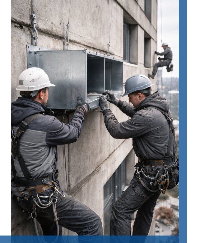 Монтаж вентиляционных коробов в Йошкаре-Ола от 3068 р. | ВЫСОТНИК-Шкр