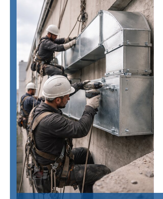 Профессиональный монтаж вентиляционных коробов в Йошкаре-Ола под ключ