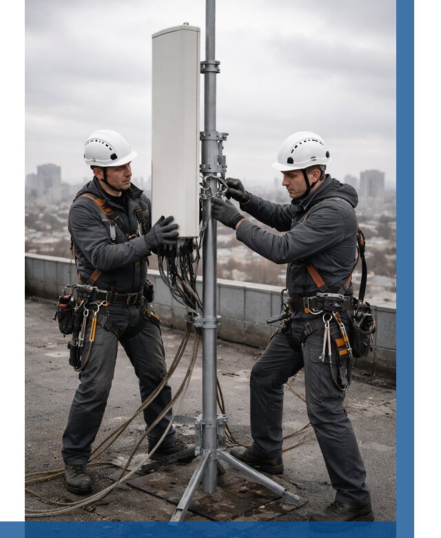 Монтаж антенн связи на крыше в Йошкаре-Ола от 8692 р. | ВЫСОТНИК-Шкр