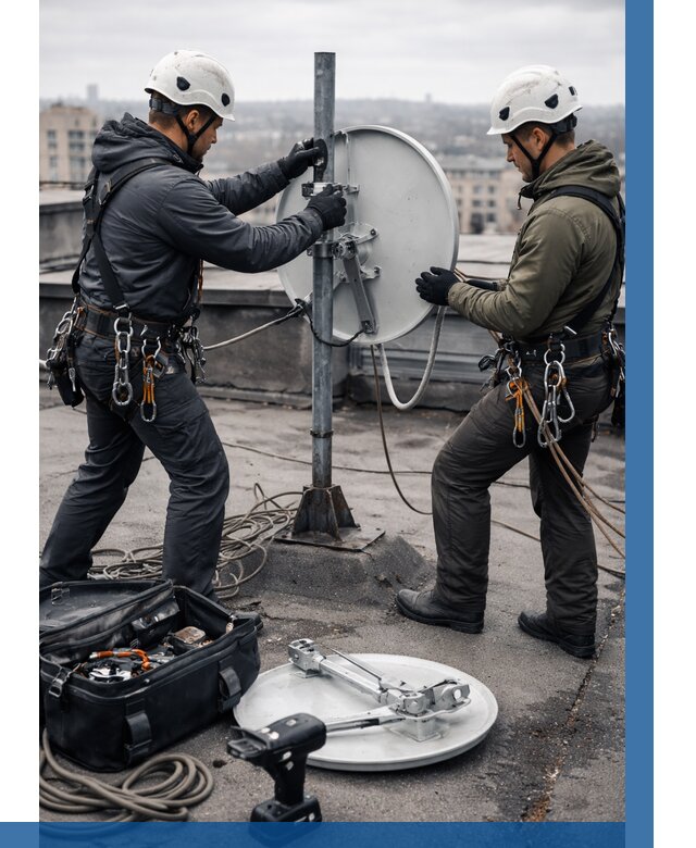 Демонтаж антенн на крыше в Йошкаре-Ола от 4602 р. | ВЫСОТНИК-Шкр