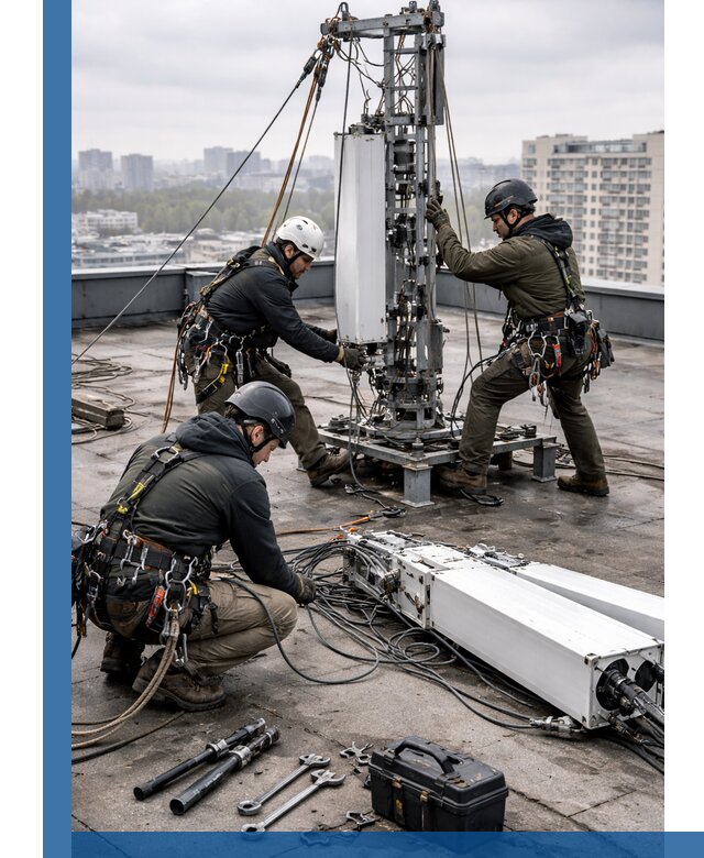 Демонтаж антенн на крыше зданий в Йошкаре-Ола с гарантией