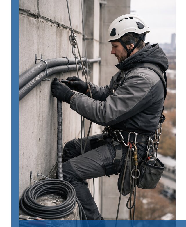 Профессиональный монтаж гофры для кабеля в Йошкаре-Ола с гарантией