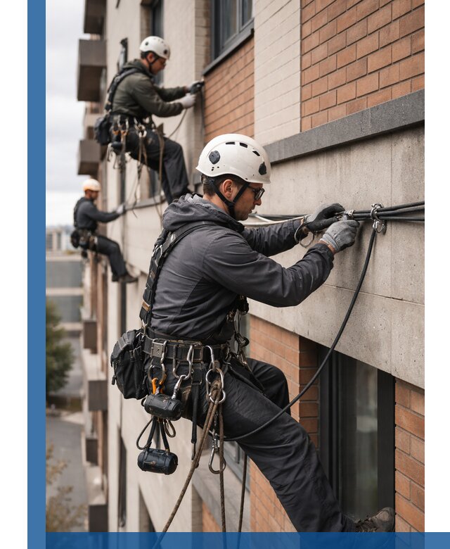 Крепление кабеля на фасаде монтаж и крепеж в Йошкаре-Ола