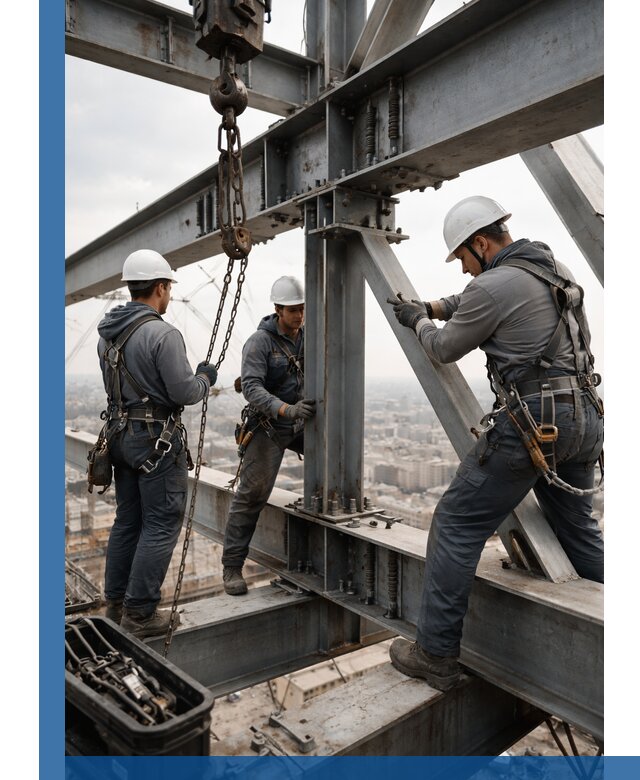 Профессиональный монтаж металлоконструкций на высоте в Йошкаре-Ола