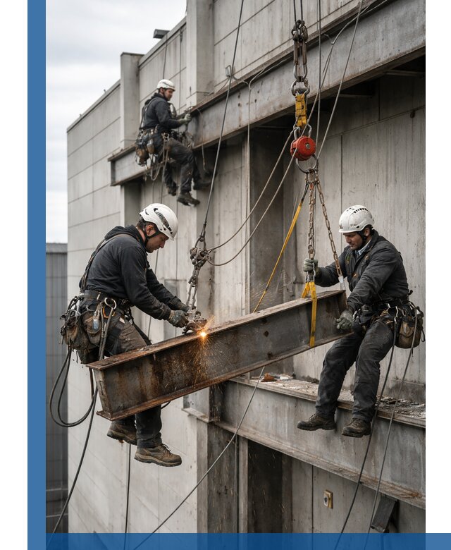 Демонтаж металлоконструкций на высоте в Йошкаре-Ола под ключ