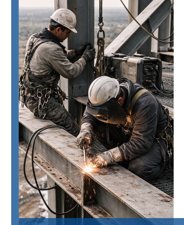 Высотные сварочные работы в Йошкаре-Ола для промышленных объектов