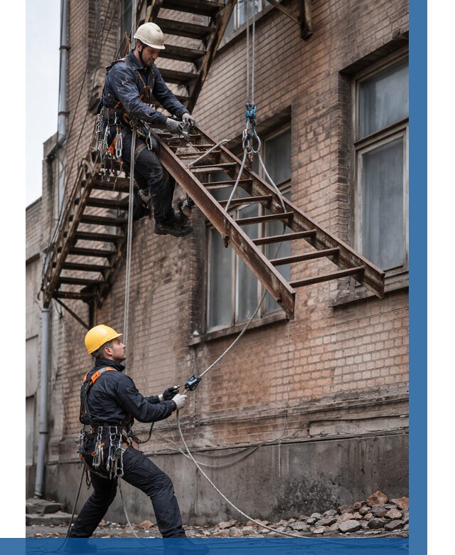 Демонтаж пожарной лестницы в Йошкаре-Ола от 12271 р. | ВЫСОТНИК-Шкр