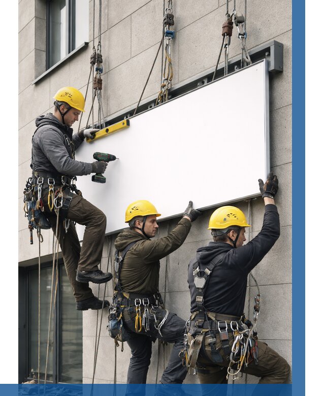 Монтаж рекламной вывески в Йошкаре-Ола от 8181 р. | ВЫСОТНИК-Шкр