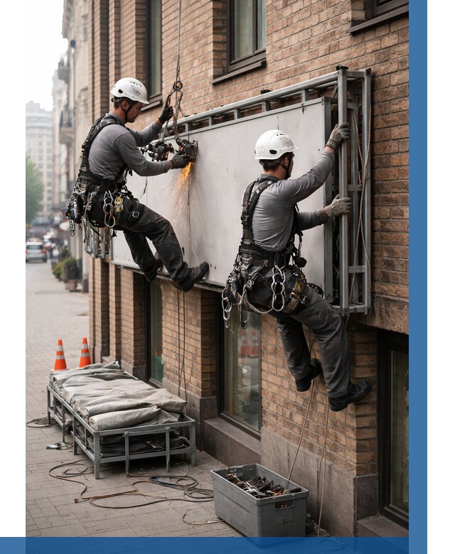 Демонтаж рекламной вывески в Йошкаре-Ола от 6647 р. | ВЫСОТНИК-Шкр