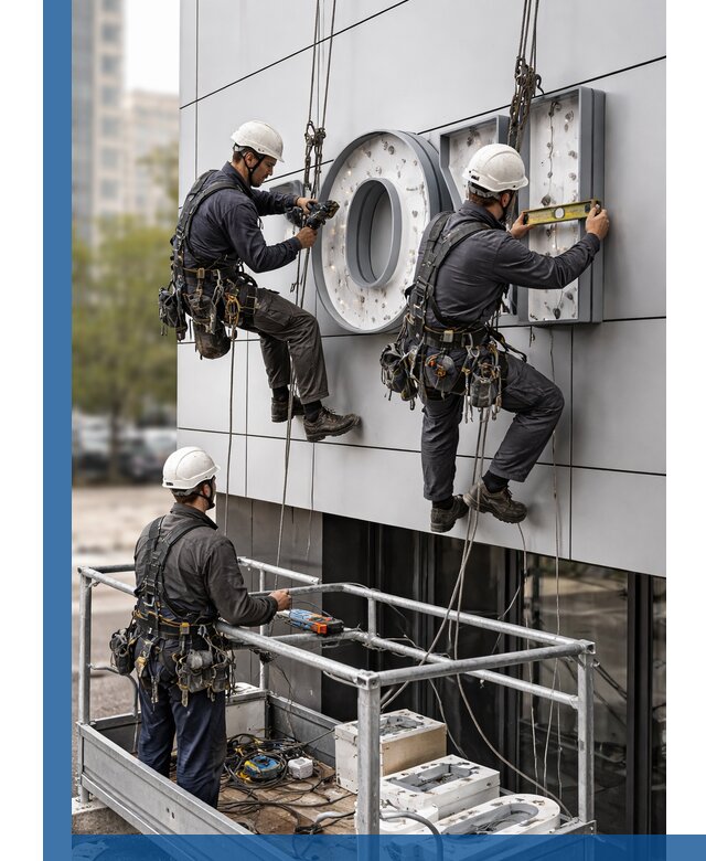 Профессиональный монтаж световых букв в Йошкаре-Ола под ключ