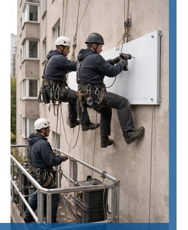 Монтаж табличек и указателей в Йошкаре-Ола от 3579 р. | ВЫСОТНИК-Шкр