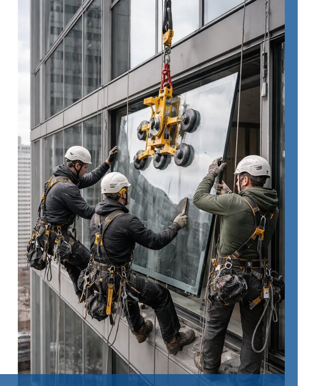 Фасадное остекление зданий под ключ в Йошкаре-Ола от 10226 р. | ВЫСОТНИК-Шкр